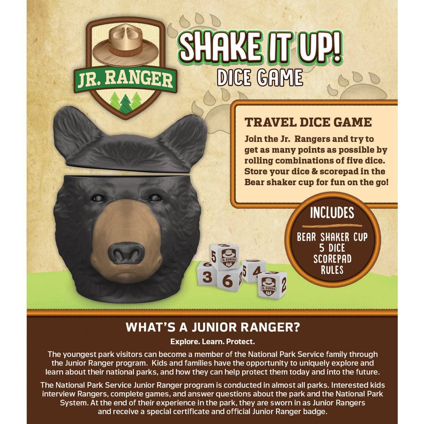 Jr. Ranger Shake It Up!, side view
