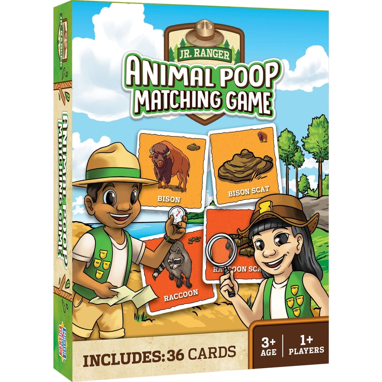 Jr. Ranger - Animal Poop Matching Game, front view