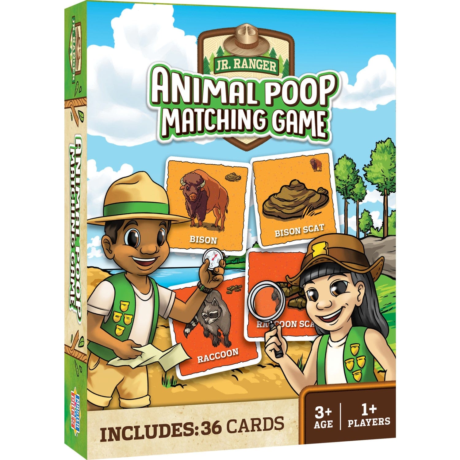 Jr. Ranger - Animal Poop Matching Game, front view