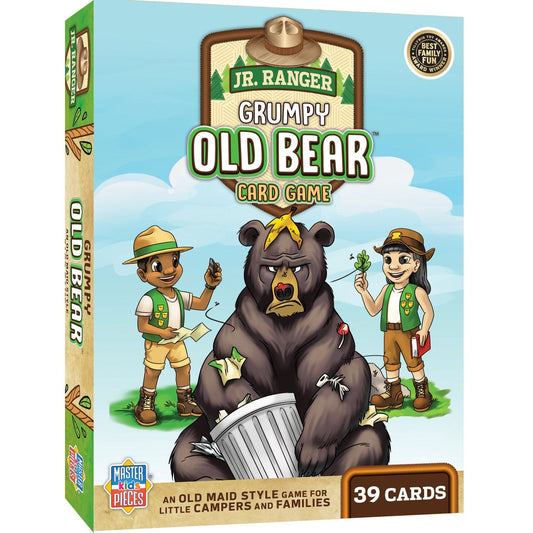 Jr. Ranger Grumpy Old Bear Card Game, front view