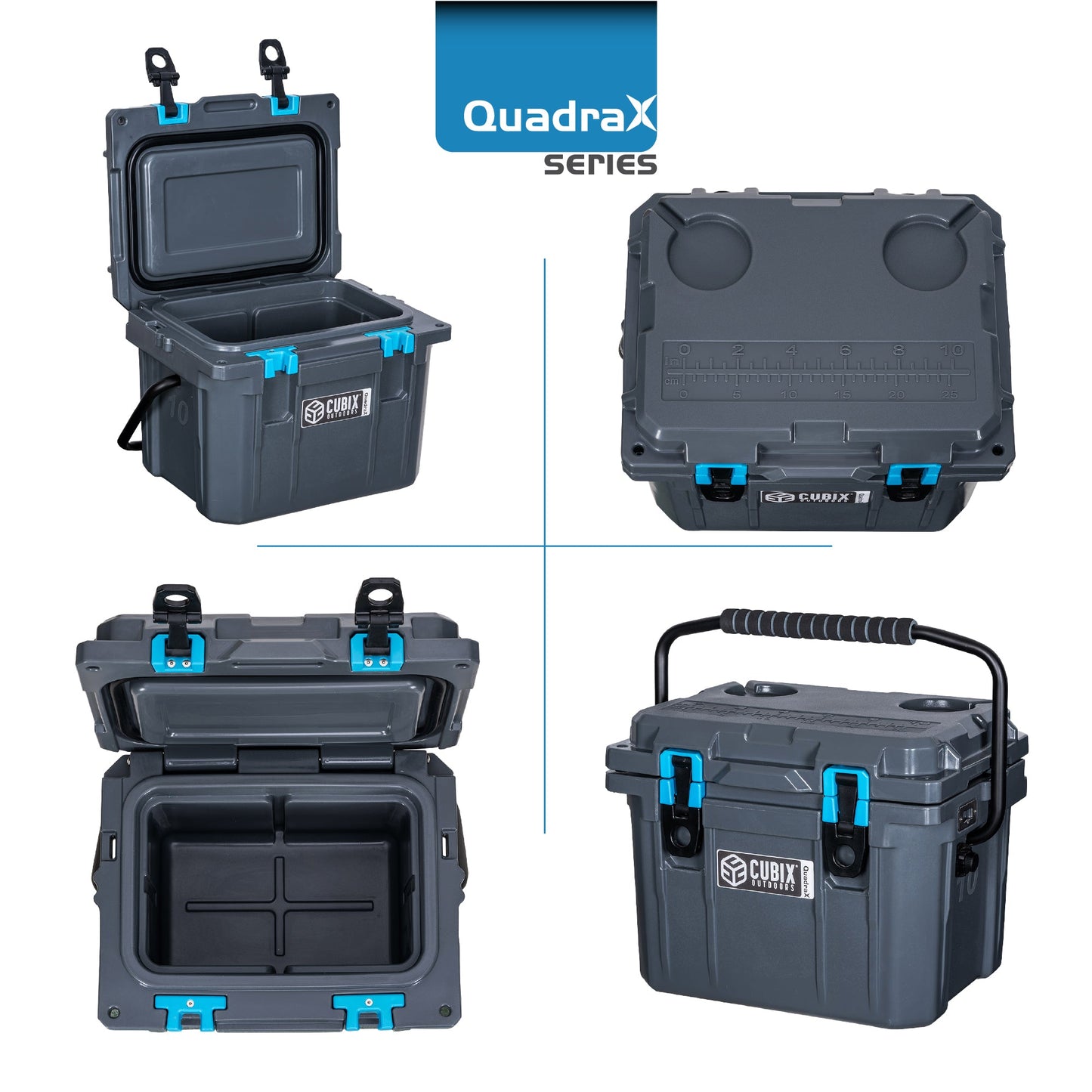 10QT Personal Grab & Go Cooler with 72-Hr Ice Retention, close-up view