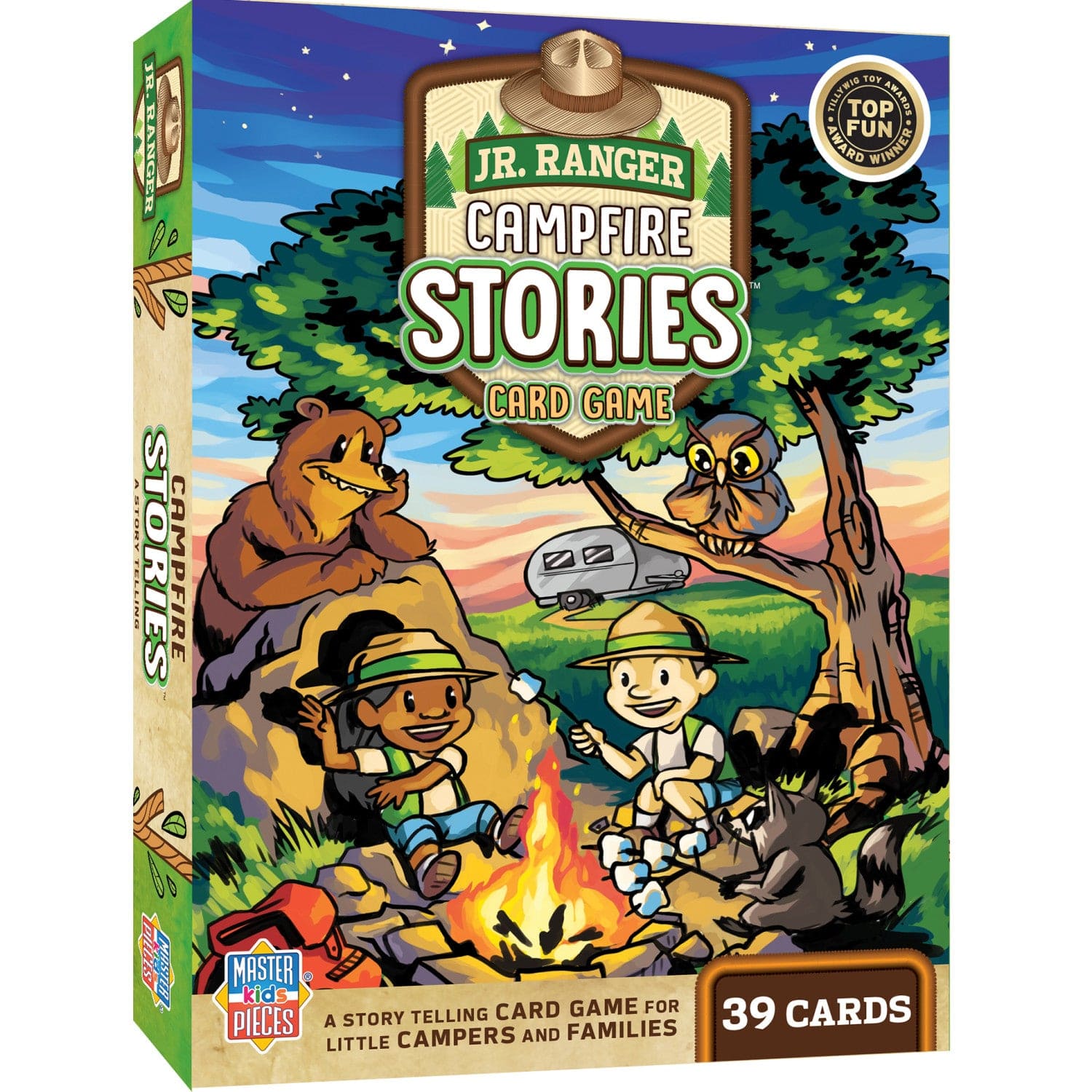 Jr. Ranger Campfire Stories Card Game, front view
