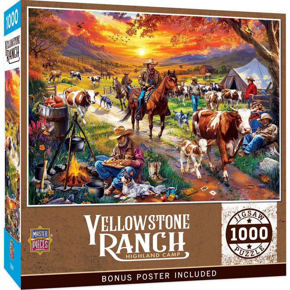 Yellowstone Ranch - Highland Camp 1000 Piece Jigsaw Puzzle, front view