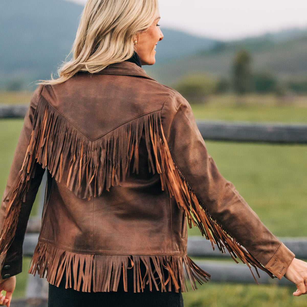 Lea Lambskin Fringe Jacket