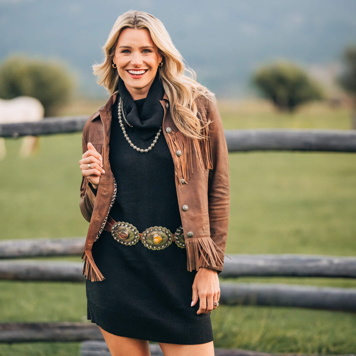 Lea Lambskin Fringe Jacket