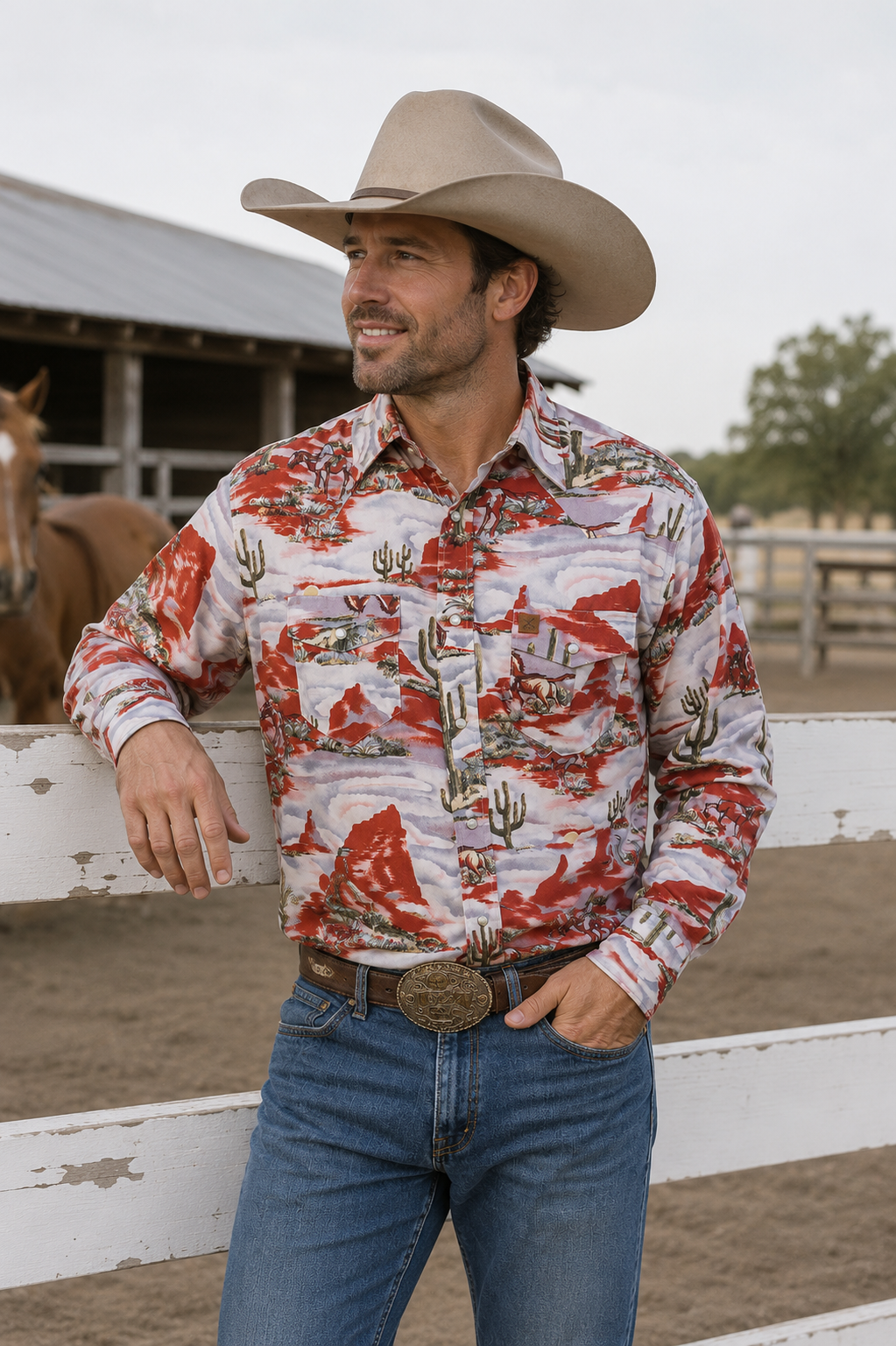 Top - Sheridan Men's Shirt, front view
