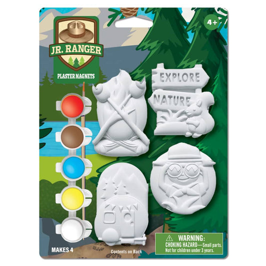 Jr. Ranger - 6-Pack Plaster Magnets Paint Kit, front view