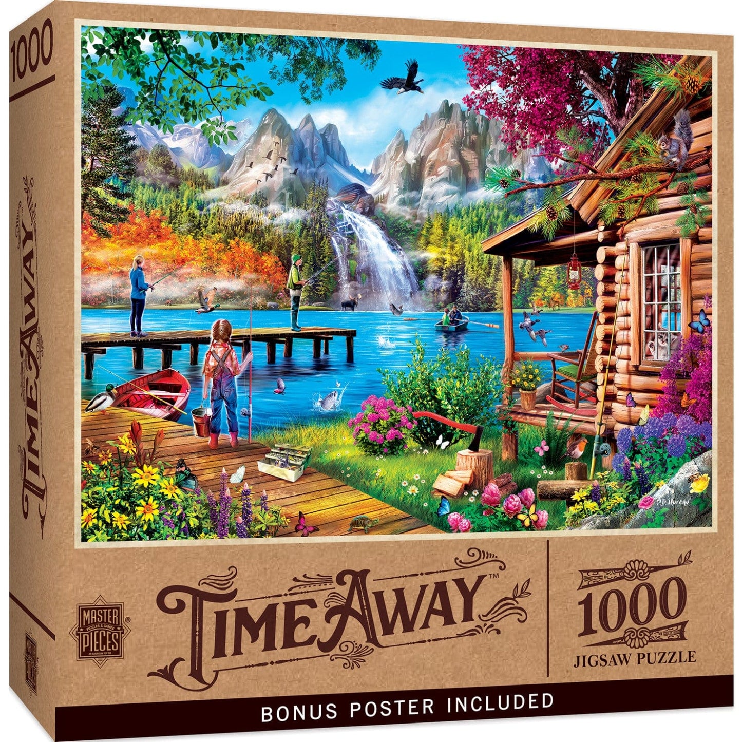 Time Away - Fishing with Pappy 1000 Piece Jigsaw Puzzle, front view