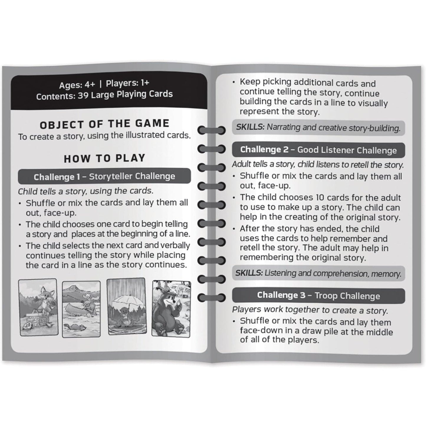 Jr. Ranger Campfire Stories Card Game, alternate view