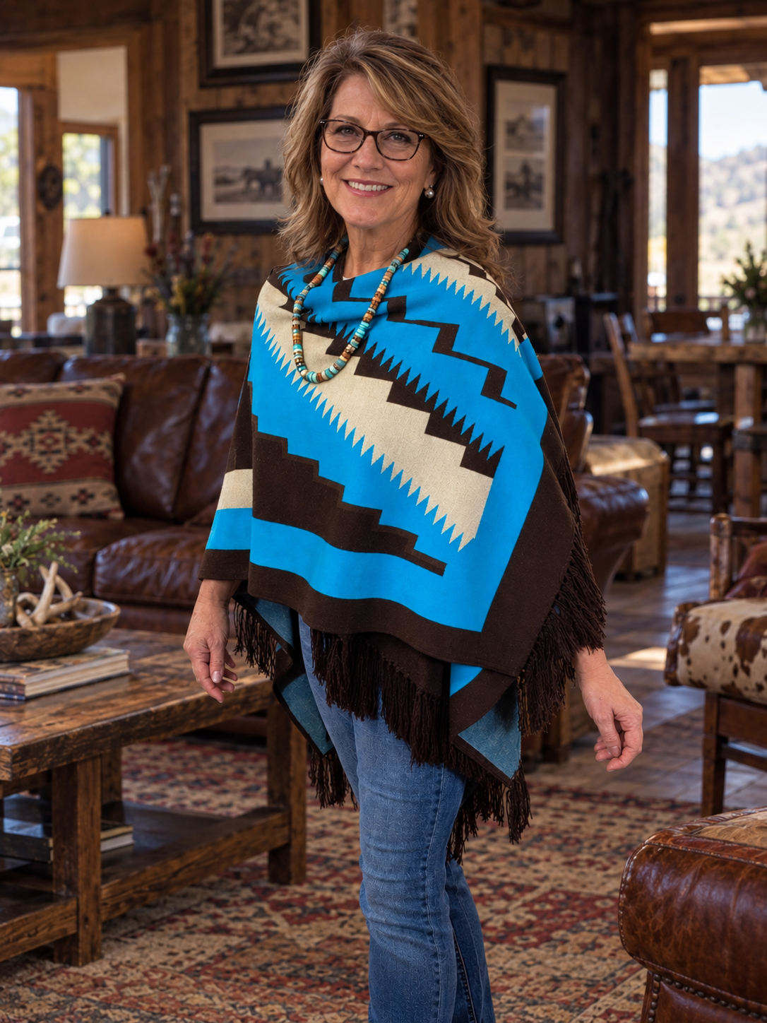 Peruvian Wrap - Blue