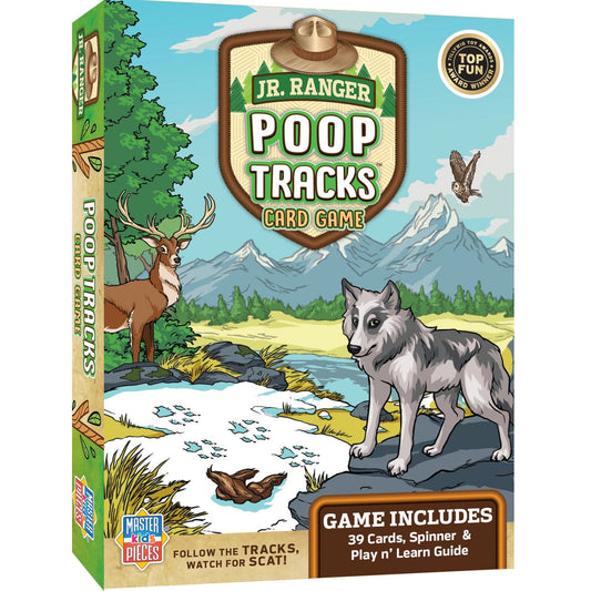 Jr. Ranger Poop Tracks Card Game, front view