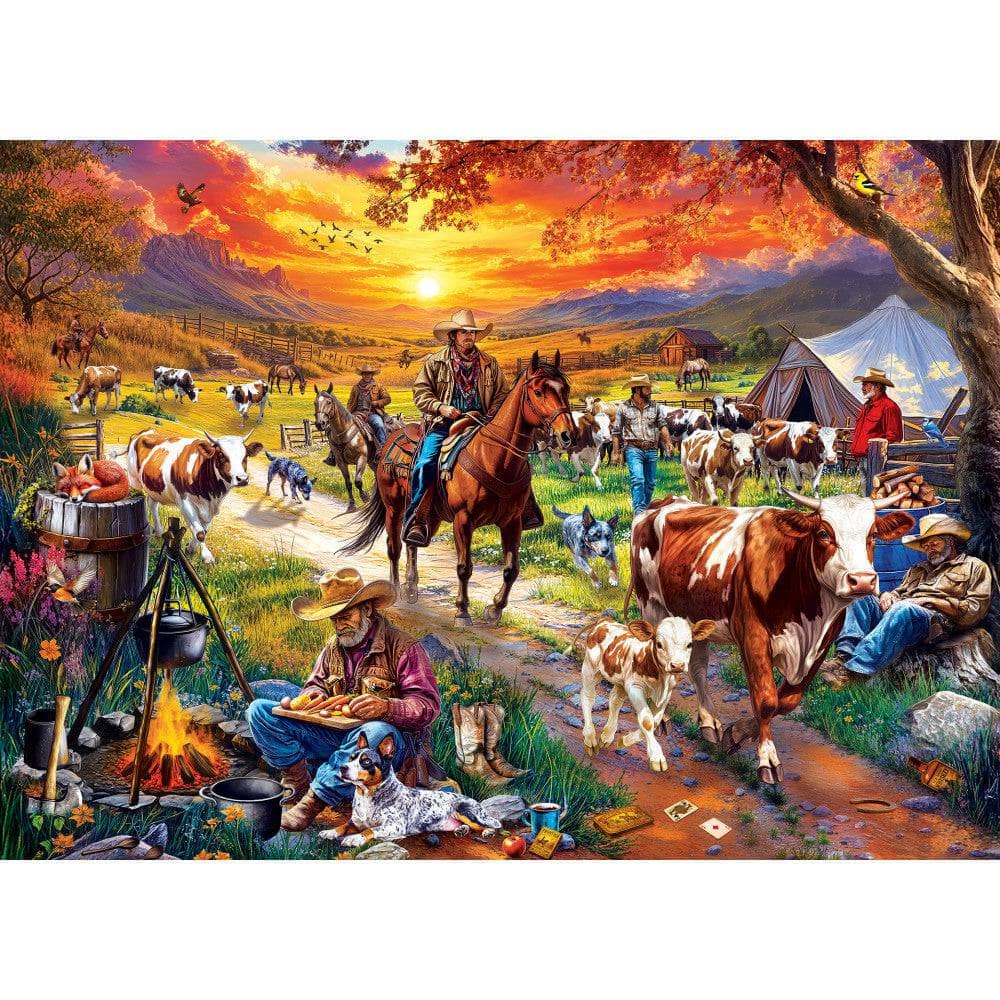 Yellowstone Ranch - Highland Camp 1000 Piece Jigsaw Puzzle, detail view
