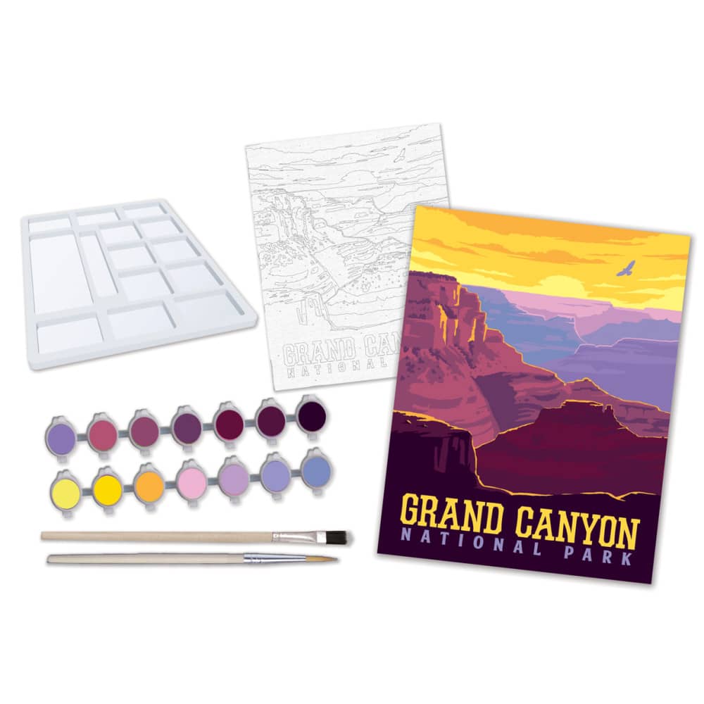 National Parks - Grand Canyon Paint by Number, detail view