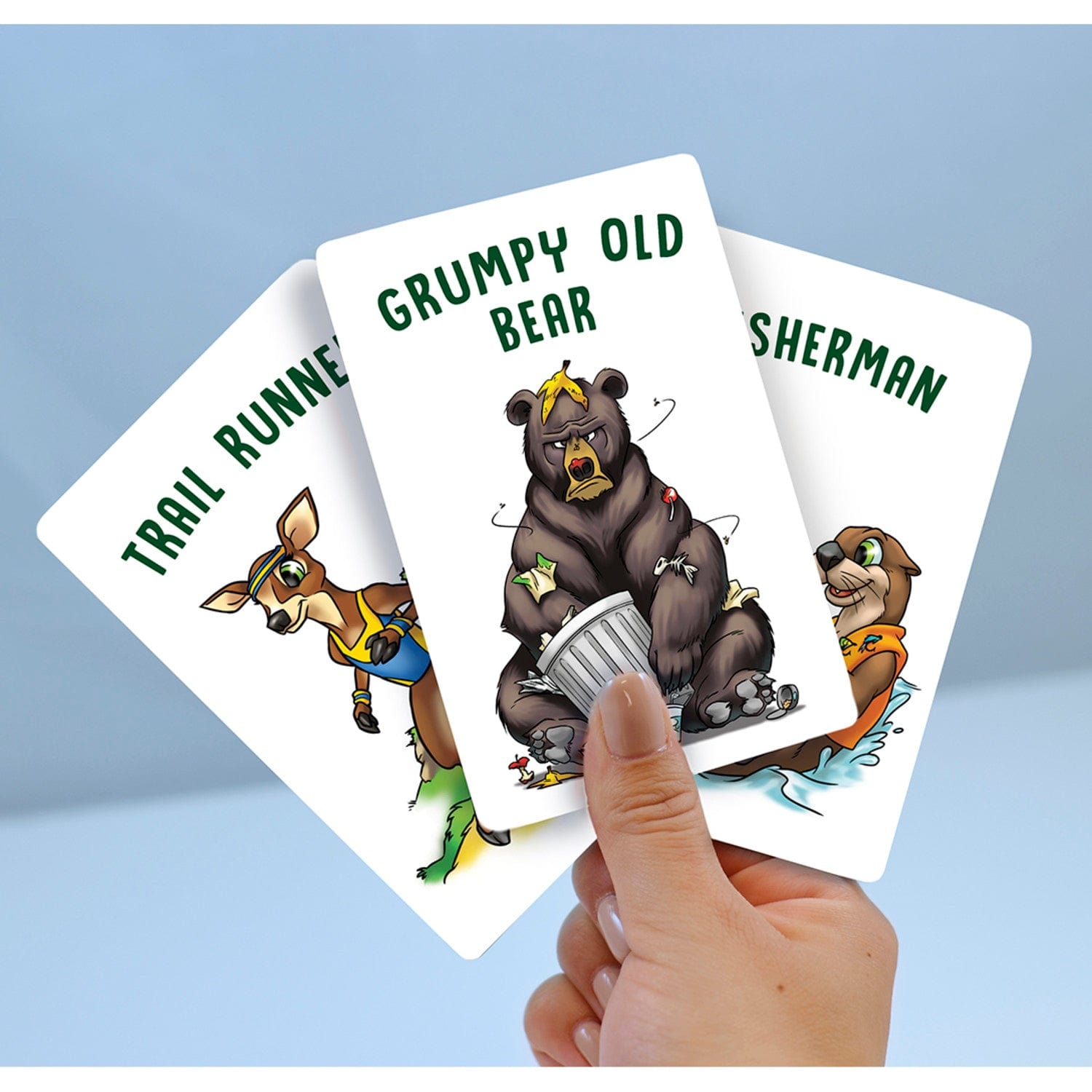 Jr. Ranger Grumpy Old Bear Card Game, lifestyle view