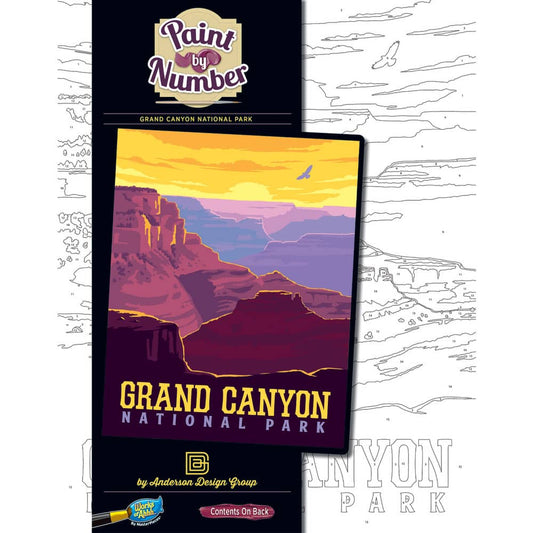 National Parks - Grand Canyon Paint by Number, front view