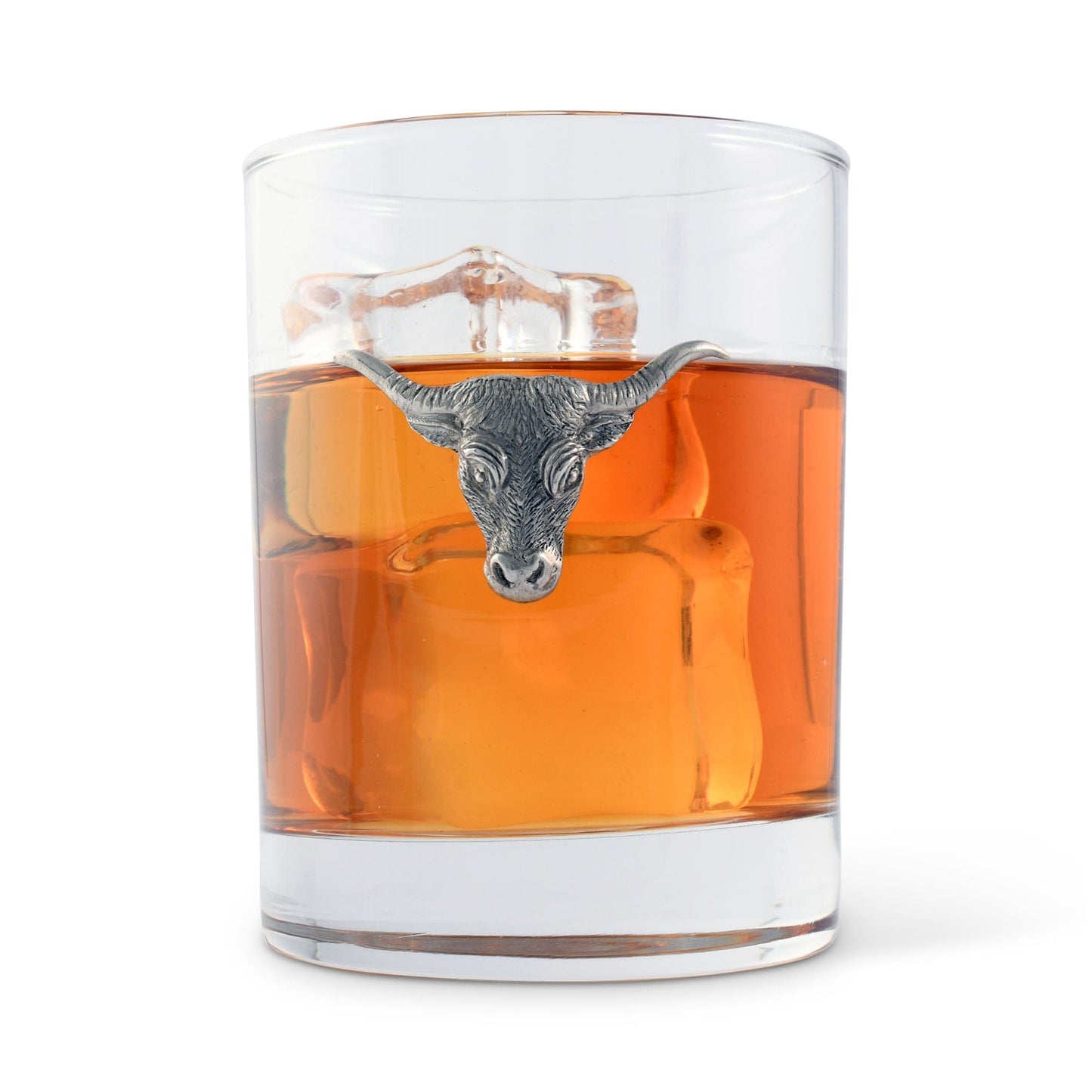 Long Horn Double Old Fashion Bar Glass, close-up view