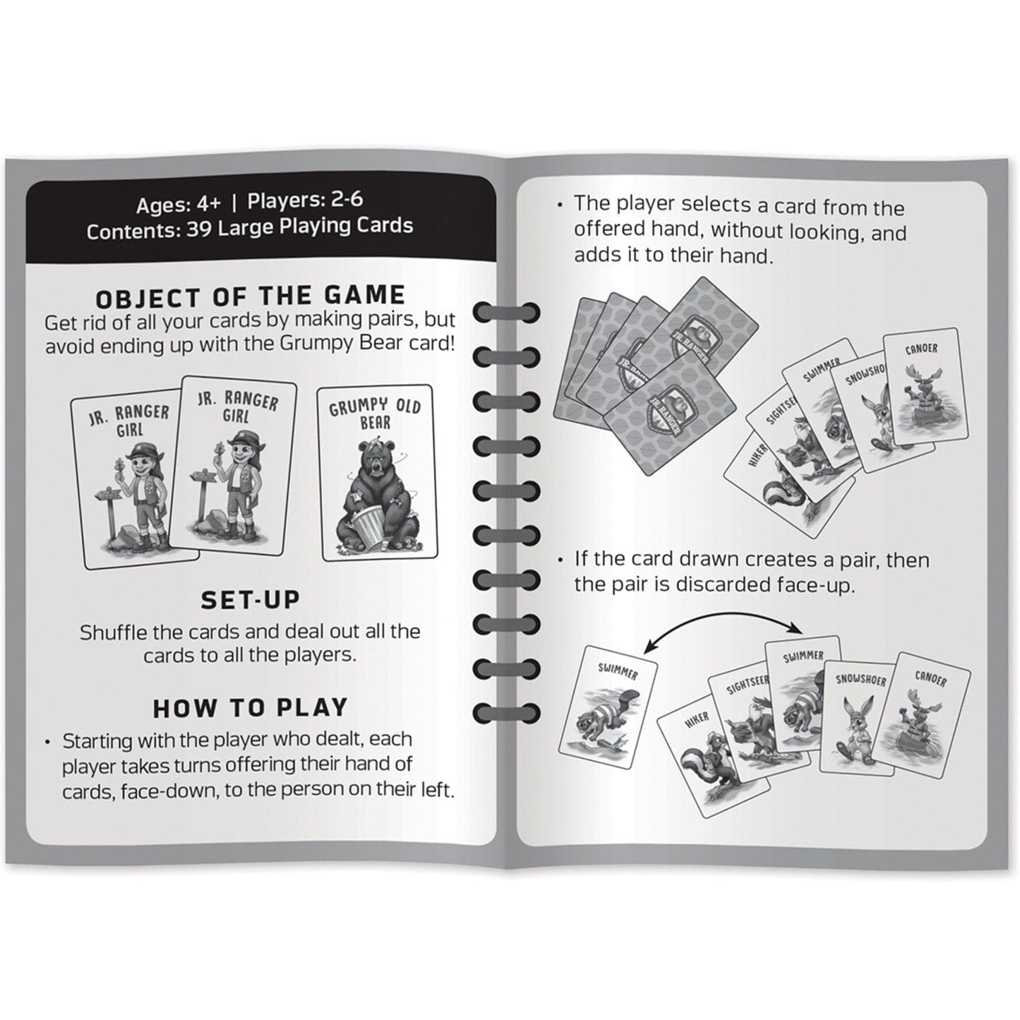 Jr. Ranger Grumpy Old Bear Card Game, alternate view