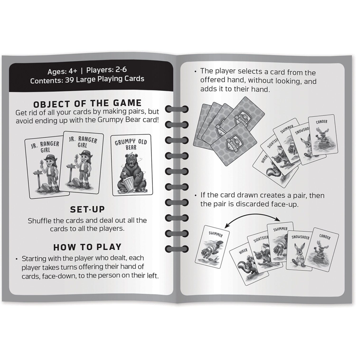 Jr. Ranger Grumpy Old Bear Card Game, alternate view
