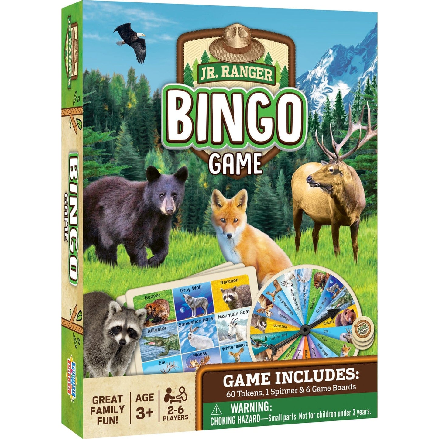 Jr. Ranger Bingo Game, front view
