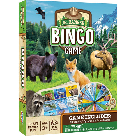 Jr. Ranger Bingo Game, front view